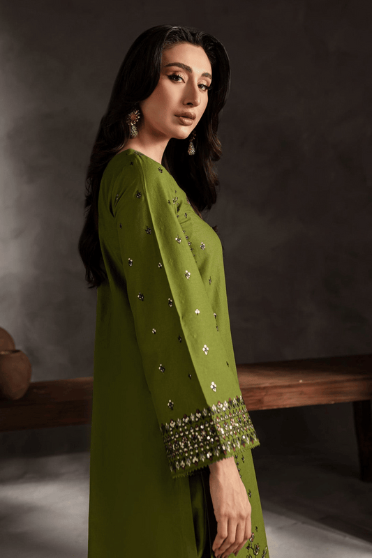 Ezzah 3pcs - Lawn Embroidered